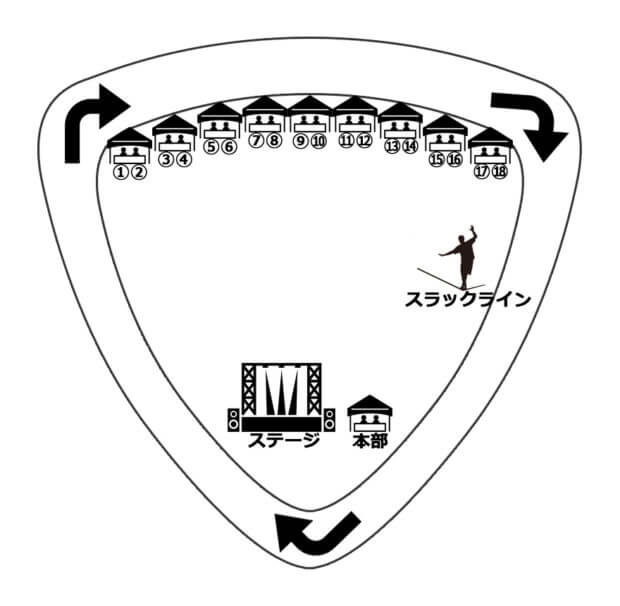 第2回 明石肉フェスタ 出店レイアウト