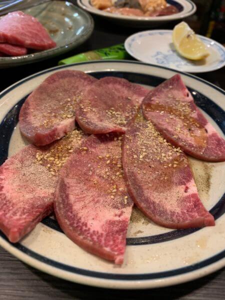 希少部位焼肉やまむらタン塩焼き