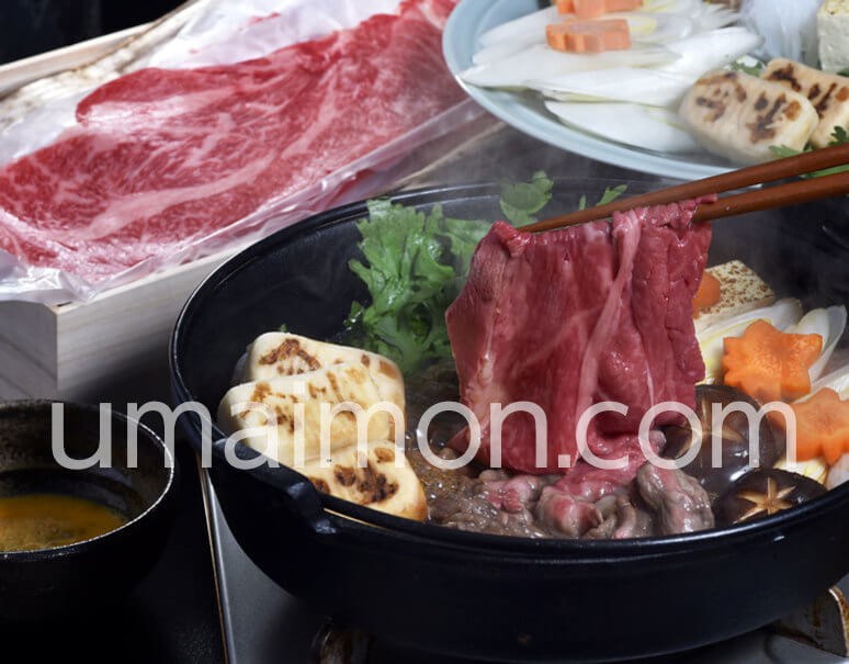 人形町今半『特撰・黒毛和牛すき焼き用(肩・もも)』