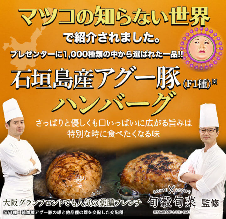 石垣島産アグー豚ハンバーグ